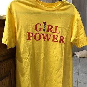 Yellow GIRL POWER shirt